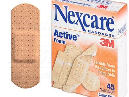 Nexcare Active Foam Bandages - Assorted - 45 Box Fashion