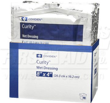 Wet Dressings, Water, 10.2 x 20.3 cm, 2 Pk, Sterile, 24 Box For Cheap