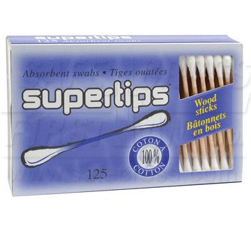 Cotton Tipped Swabs, Double-End, 125 Box - 7.6 cm For Sale