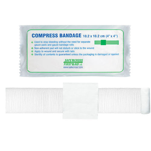 Compress Bandage, 10.2 x 10.2 cm (4  x 4 ), Each Cheap