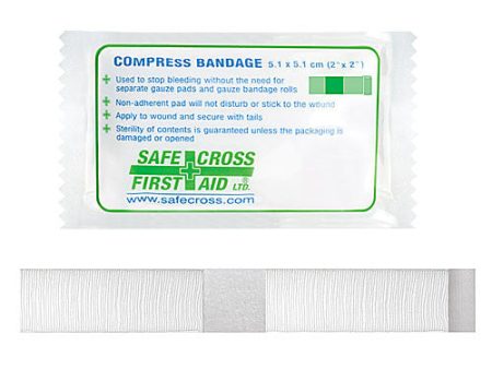 Compress Bandage, 5.1 x 5.1 cm (2  x 2 ), Each For Discount