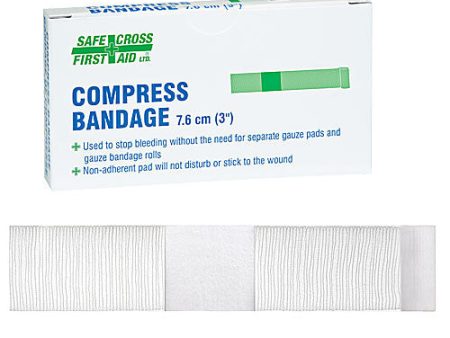 Compress Bandage, 7.6 x 7.6 cm (3  x 3 ), 1 Unit Box Discount