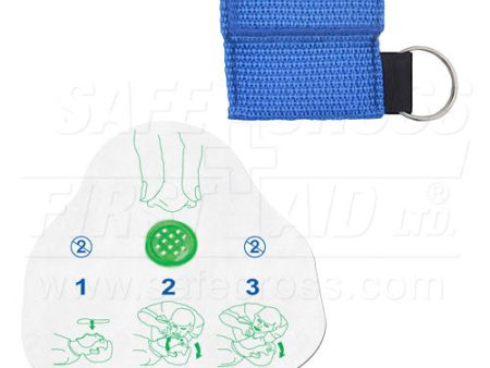 CPR Face Shield, In Mini Pouch - Royal Blue Hot on Sale