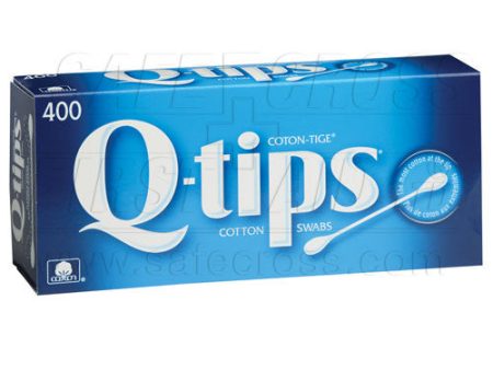 Cotton Tipped Swabs, 7.6 cm, Double-End,  Q-Tips , 400 Box Hot on Sale