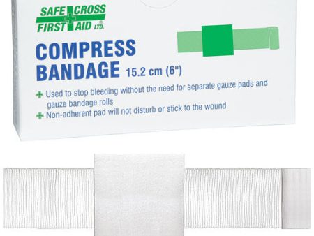 Compress Bandage, 15.2 x 15.2 cm (6  x 6 ), 1 Unit Box Cheap