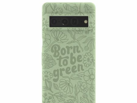 Sage Green Born to be green Google Pixel 7 Pro Case Sale