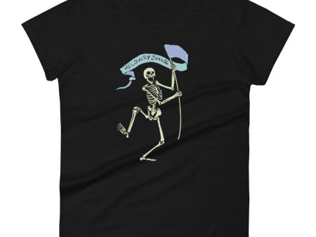 Dancing Recovery Junkie Skeleton - Women s short sleeve t-shirt Online now