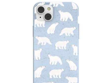 Powder Blue Ice Bears iPhone 14 Plus Case with MagSafe Module Discount