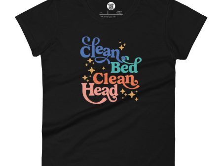 Clean Bed Clean Head Maxim Women s short sleeve t-shirt Sale