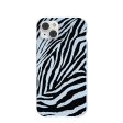 Powder Blue Zebra iPhone 14 Plus Case with MagSafe Module Cheap