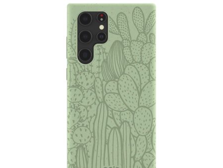 Sage Green Cacti Samsung Galaxy S22 Ultra Case For Sale