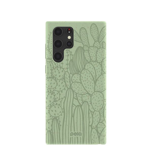 Sage Green Cacti Samsung Galaxy S22 Ultra Case For Sale