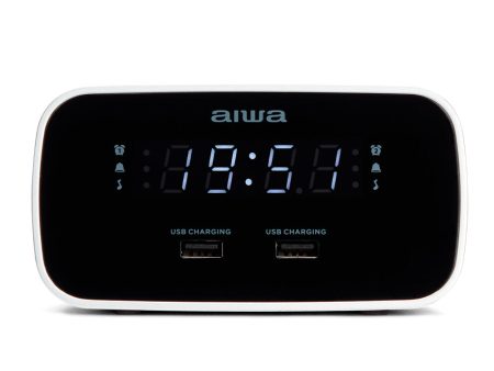 Rádio Despertador Aiwa CRU-19BK Preto Discount