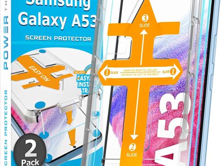 Samsung Galaxy A53 5G Tempered Glass Screen Protector [2-Pack] Supply