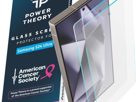 Samsung S24 Ultra Tempered Glass Screen Protector Benefitting The American Cancer Society [2-Pack] For Sale