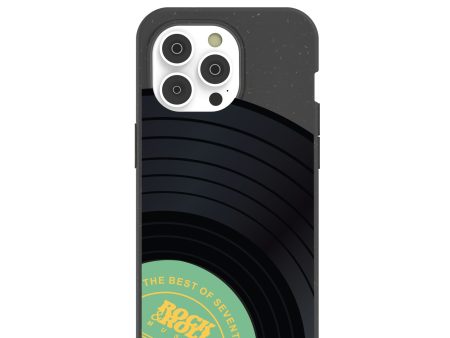 Black Vinyl Vibes iPhone 14 Pro Case with MagSafe Module For Sale