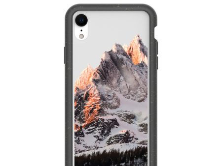 Clear Alps iPhone XR Case With Black Ridge Discount