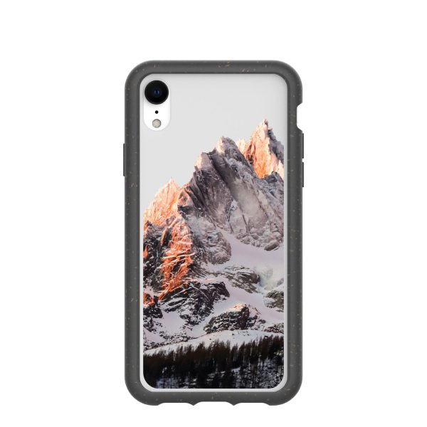 Clear Alps iPhone XR Case With Black Ridge Discount