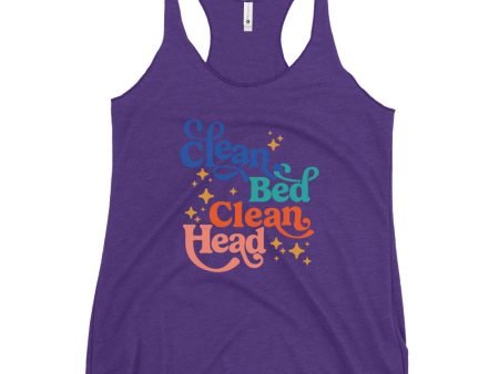 Clean Bed Clean Head Maxim Women s Racerback Tank For Discount