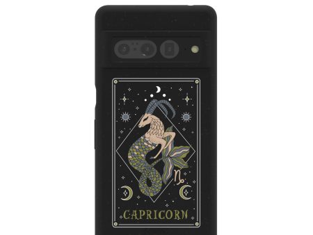 Black Capricorn Google Pixel 7 Pro Case Sale