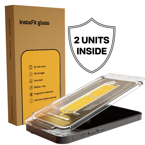 InstaFit 3D Glass for iPhone 14 - 2 Pack Hot on Sale