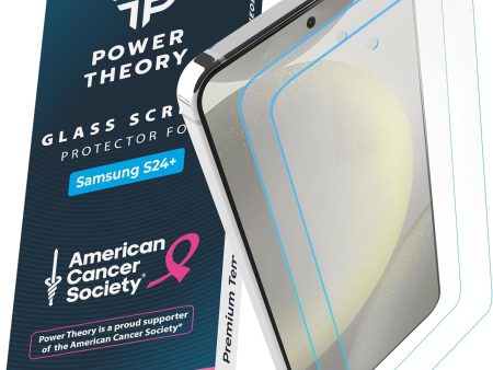 Samsung S24 Plus Tempered Glass Screen Protector Benefitting The American Cancer Society [2-Pack] Online Hot Sale