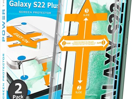 Samsung Galaxy S22 Plus 5G Tempered Glass Screen Protector [2-Pack] Fashion