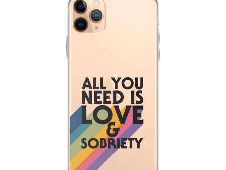 I Love Recovery - All You Need Is Love - Clear Case for iPhone® Sale