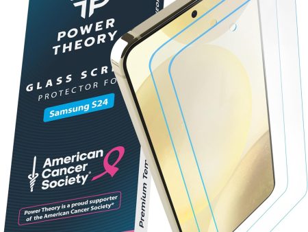 Samsung S24 Tempered Glass Screen Protector Benefitting The American Cancer Society [2-Pack] Online Hot Sale