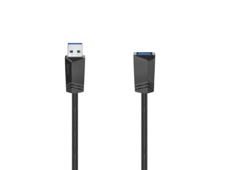 Extensão USB Hama 3.0 Tipo-A A 1.5m Preto (0200628) on Sale