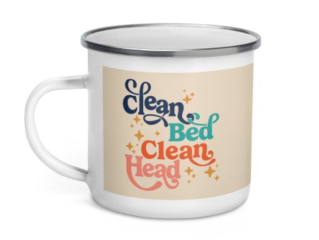 Clean Bed Clean Head Maxim Enamel Mug Supply