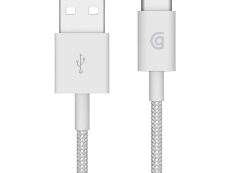 1m Charge Sync Cable, Braided USB-A to USB-C on Sale