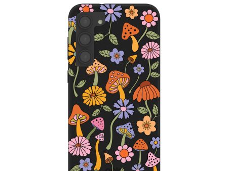 Black Midnight Shrooms Samsung Galaxy S23+(Plus) Case on Sale