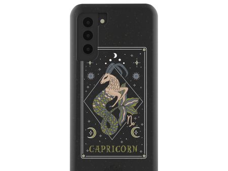 Black Capricorn Samsung Galaxy S21 Case Sale