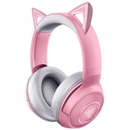 Auscultadores Gaming Bluetooth Razer Kraken - Kitty Edition - Quartz For Sale