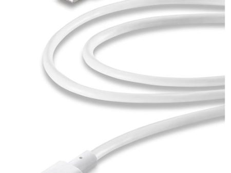 Cabo de Dados Cellularline Tipo A Lightning USB 2.0 2m Branco Online Hot Sale