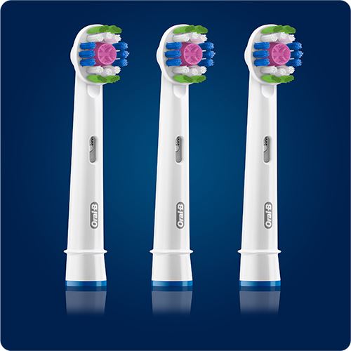 Recargas para Escovas de Dentes Elétrica Oral-B 3D White Clean Maximiser - 3 Uni. Supply