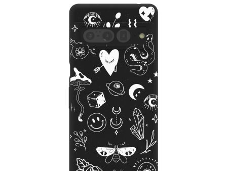 Black Contrast Google Pixel 7 Pro Case Fashion