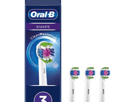 Recargas para Escovas de Dentes Elétrica Oral-B 3D White Clean Maximiser - 3 Uni. Supply