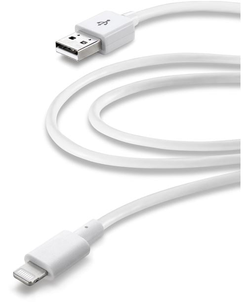 Cabo de Dados Cellularline Tipo A Lightning USB 2.0 1 m Branco Online Sale