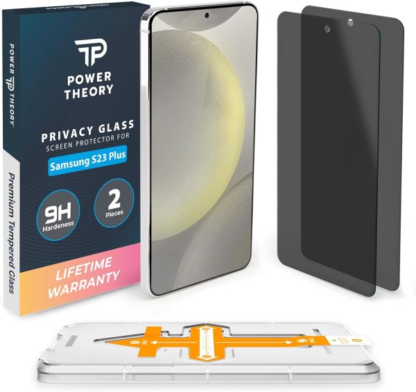 Samsung Galaxy S23 Plus Tempered Glass Privacy Screen Protector Benefitting The American Cancer Society [2-Pack] Sale