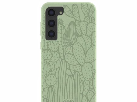 Sage Green Cacti Samsung Galaxy S23+(Plus) Case For Sale