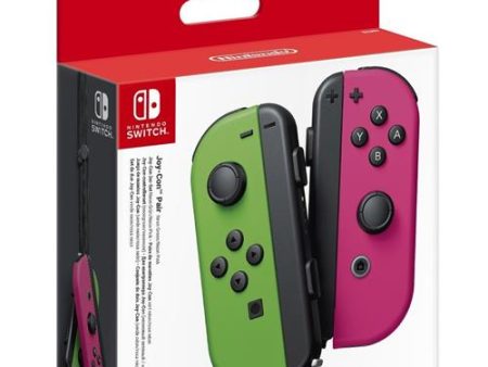 Nintendo Switch Conjunto Comandos Joy-Con Verde Néon & Rosa Néon (Esquerdo+Direito) Online Hot Sale