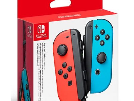 Nintendo Switch Conjunto Comandos Joy-Con Azul Néon & Vermelho Néon (Esquerdo+Direito) For Sale