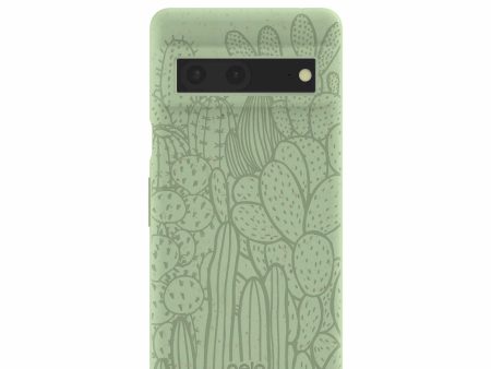 Sage Green Cacti Google Pixel 7 Case Online Sale