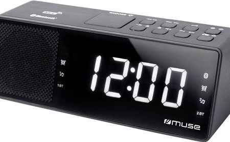 Rádio Despertador Muse M-172BT Bluetooth Preto Sale