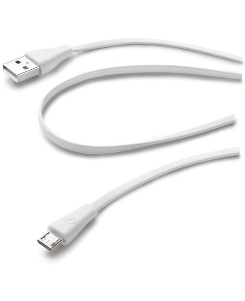 Cabo de Dados Cellularline Tipo A Micro-USB B USB 2.0 1m Branco Sale