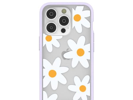 Clear Daisy iPhone 14 Pro Case With Lavender Ridge For Cheap