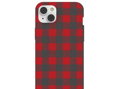 Black Flannel iPhone 14 Plus Case with MagSafe Module Fashion