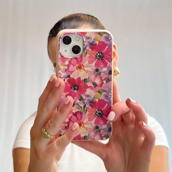 Seashell Painted Petals iPhone 14 Plus Case with MagSafe Module Discount